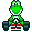 Yoshi rotating sprite from Super Mario Kart