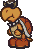 Sprite of an enemy Koopa Troopa from Paper Mario
