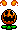 Fall version of Jumping Fire Piranha Plant from Super Mario World