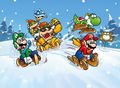 "Spot the differences" winter-themed artwork (second version)