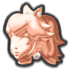 Pink Gold Peach's head icon in Mario Kart 8