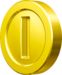 Artwork of a Coin in Mario Kart 8