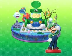 Luigi as an amiibo in Mario Party 10