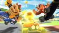Bowser in the Circuit Special on 3DS Toad Circuit