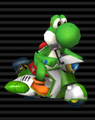 Yoshi on his Sugarscoot (Bon Bon in Europe).