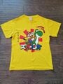 Shirt with Japanese text saying "Super Mario" with Super Mario World artwork.