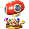 Toad Brigade trophy from Super Smash Bros. for Wii U