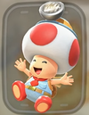 Screenshot of a Toad costume from Mario Kart World.