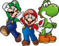 Mario, Luigi, and Yoshi