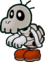 Sprite of a Dry Bones from Paper Mario: The Thousand-Year Door