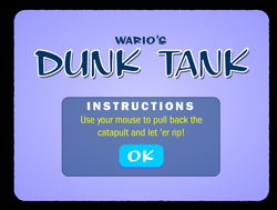 Screenshot of Wario's Dunk Tank