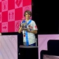 Photograph of player "Kevo", winner of the Mario Kart 8 Deluxe Championship 2023 tournament