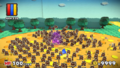 Mario runs through the Small Goomba Gang