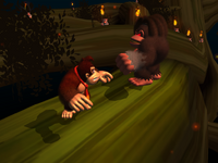 Fighting Dread Kong in Donkey Kong Jungle Beat