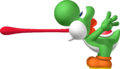 Yoshi extending his tongue