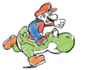Mario riding Yoshi