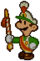 Sprite of Luigi in his parade outfit from the credits of Paper Mario.