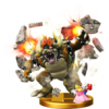 Giga Bowser's trophy render from Super Smash Bros. for Wii U