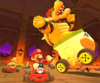 Thumbnail of the Ice Mario Cup challenge from the Hammer Bro Tour; a Vs. Mega Bowser challenge set on GBA Bowser's Castle 2 (reused as the Toadette Cup's bonus challenge in the New Year's 2021 Tour)