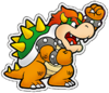 Spirits artwork of Paper Bowser from Super Smash Bros. Ultimate