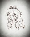 Sketch of Princess Peach